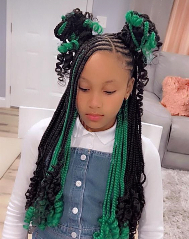 Big Kids Braids (7yrs - 12yrs ) at Rawluxure Hair & Body in Jonesboro, GA