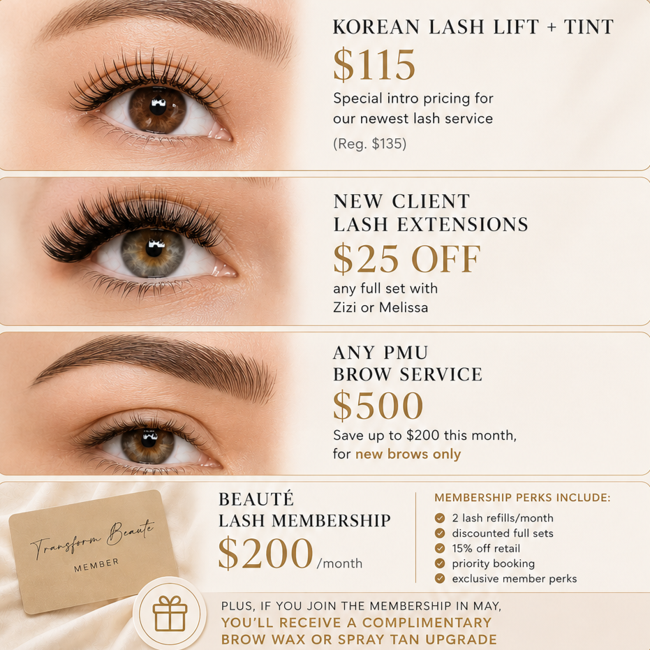 *MAY PROMO* $500 on NEW PMU Brow at Transform Beaute in Hoffman Estates, IL