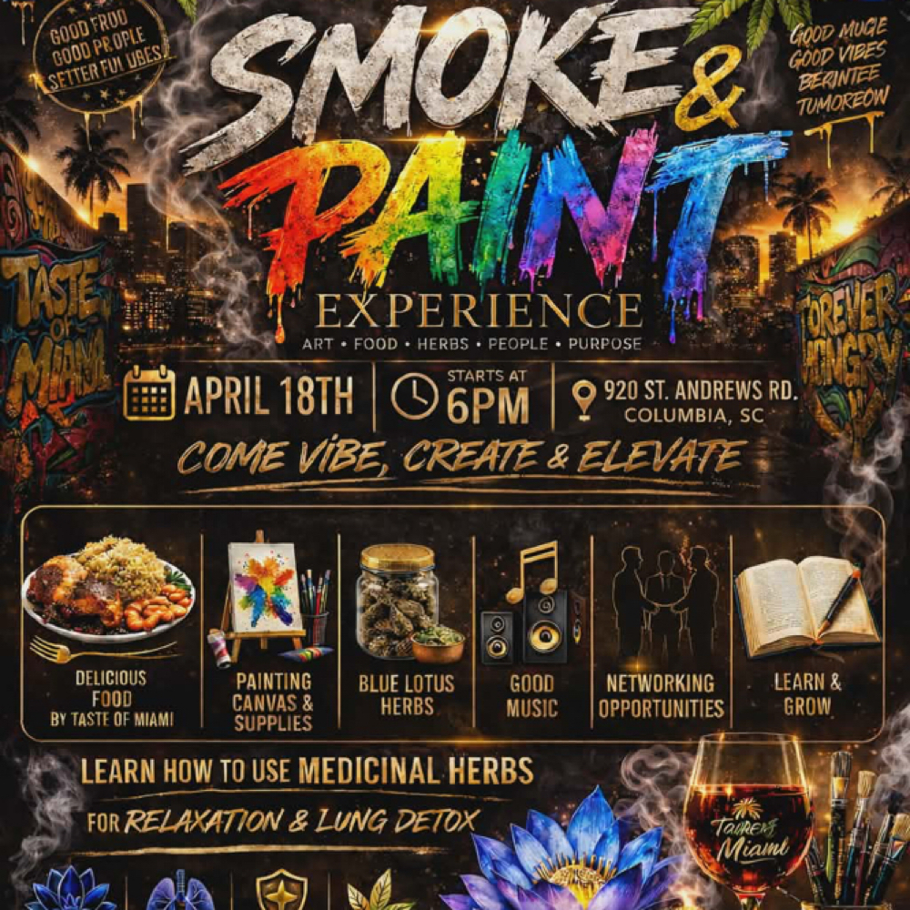 Herbal Smoke B Paint at Energy healing retreat in Columbia, SC
