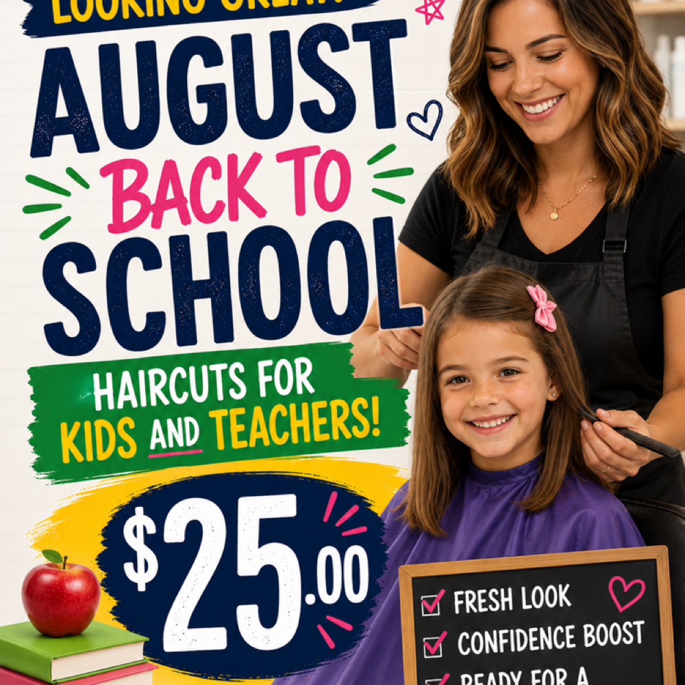 Bake To School at Flourish hair by Jennifer in Shreveport, LA