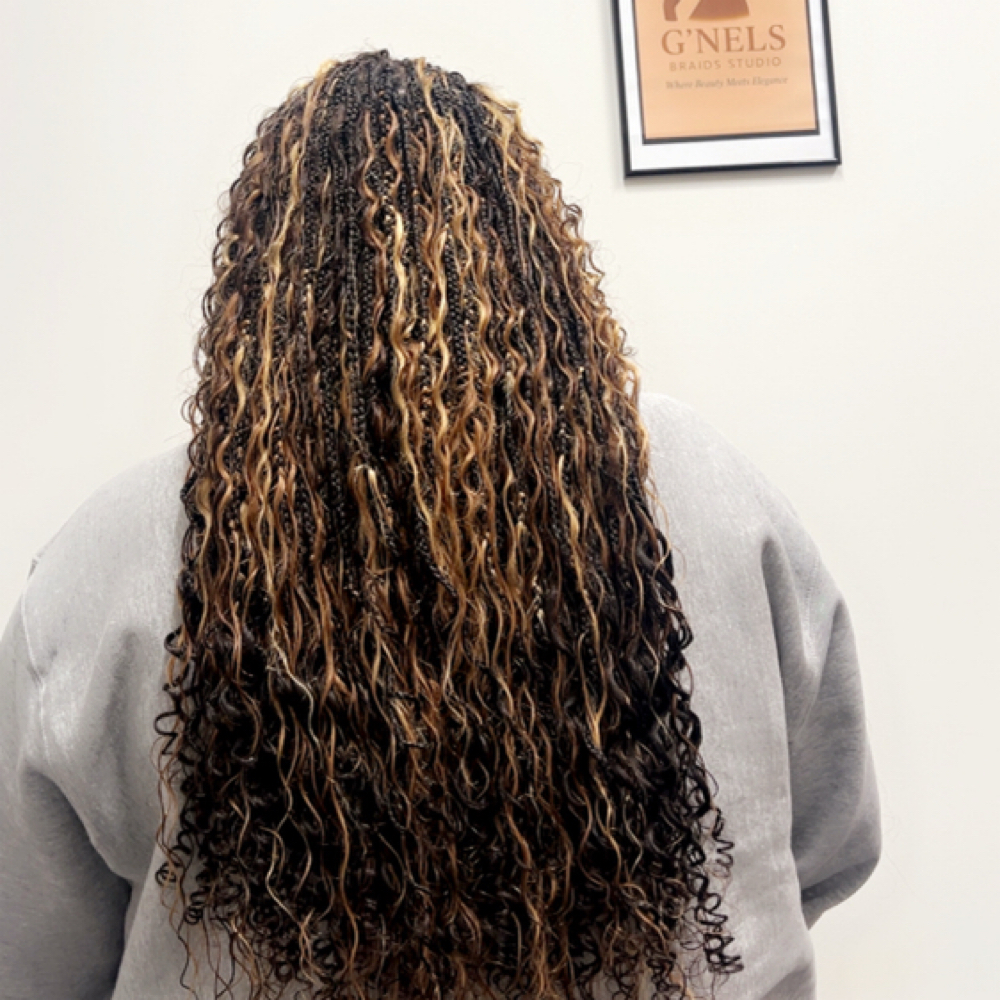 Small Goddess Braids at G'Nels Braids Studio in LYNNWOOD, WA