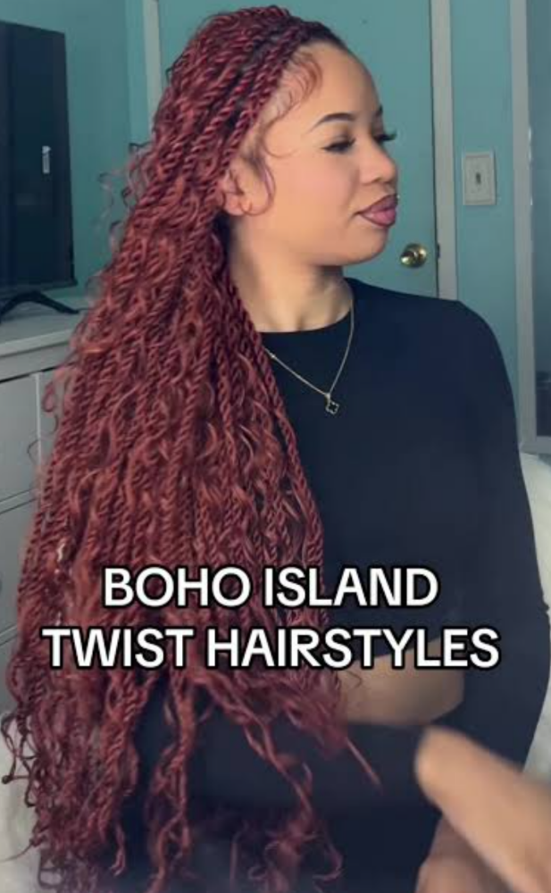 Boho Senegalese Twist at Vicky's Hairbraiding in Frederick, MD