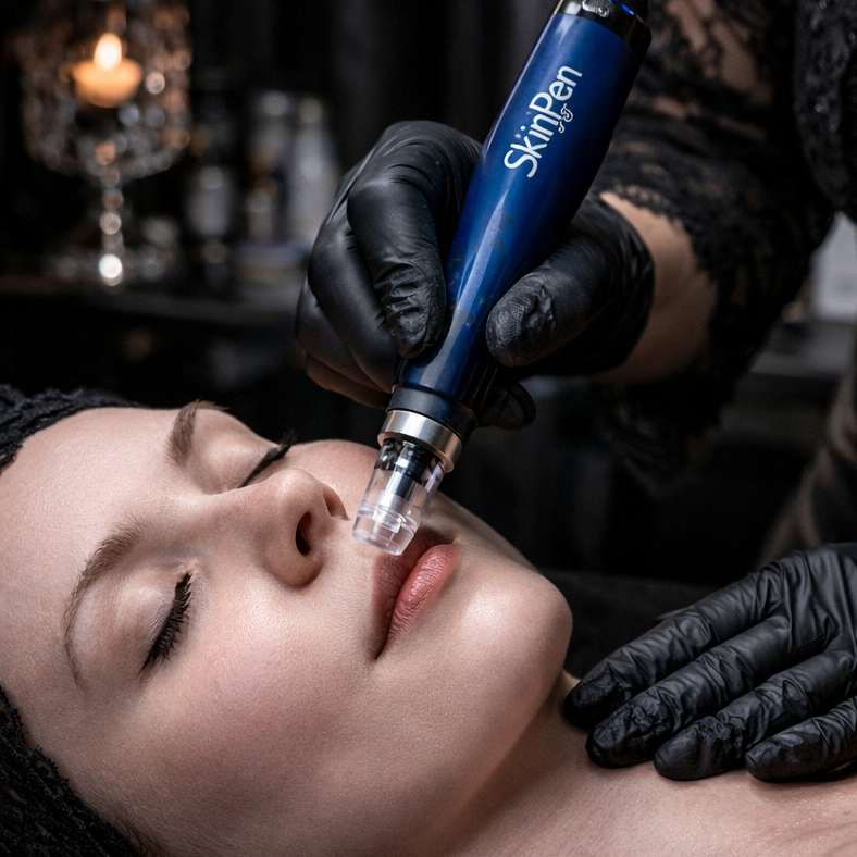 Microneedling (face) at Black Lace & Pretty Face Aesthetics in Temecula, CA