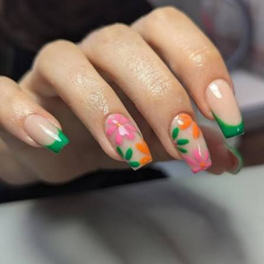 Acrylic Full Set at Tiff-tastic’s Salon and Spa East in Battle Creek, MI