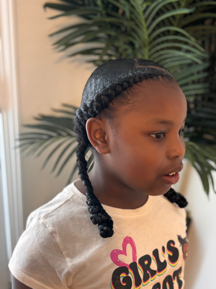 Girls Feed-Ins 2 Braids at Braids By Bri in Nashville, TN
