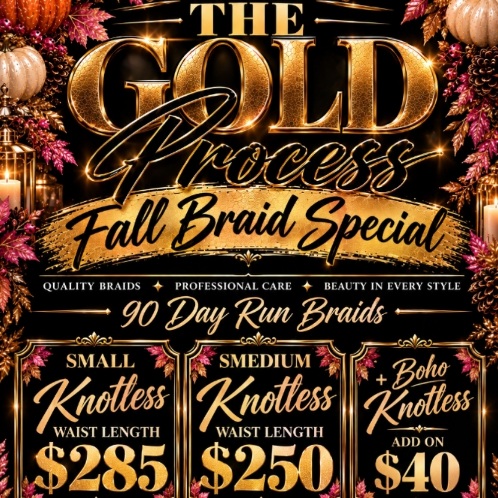 ✨️FALL KNOTLESS DEAL ✨️ at The Gold Process in Arlington, TX