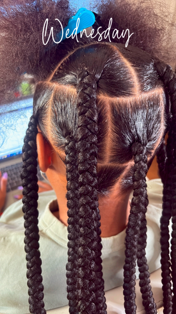 Jumbo Knotless Braids at The Kia Effect in Los Angeles, CA