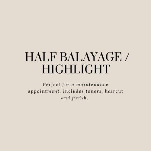 Half Balayage/ Highlight