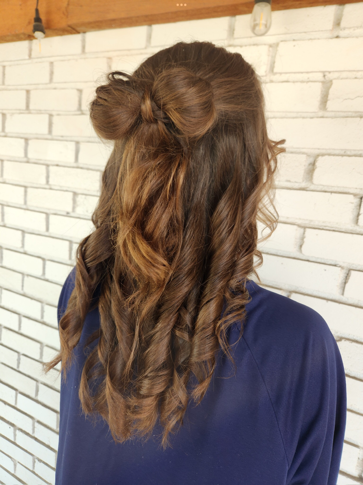 Updo styling