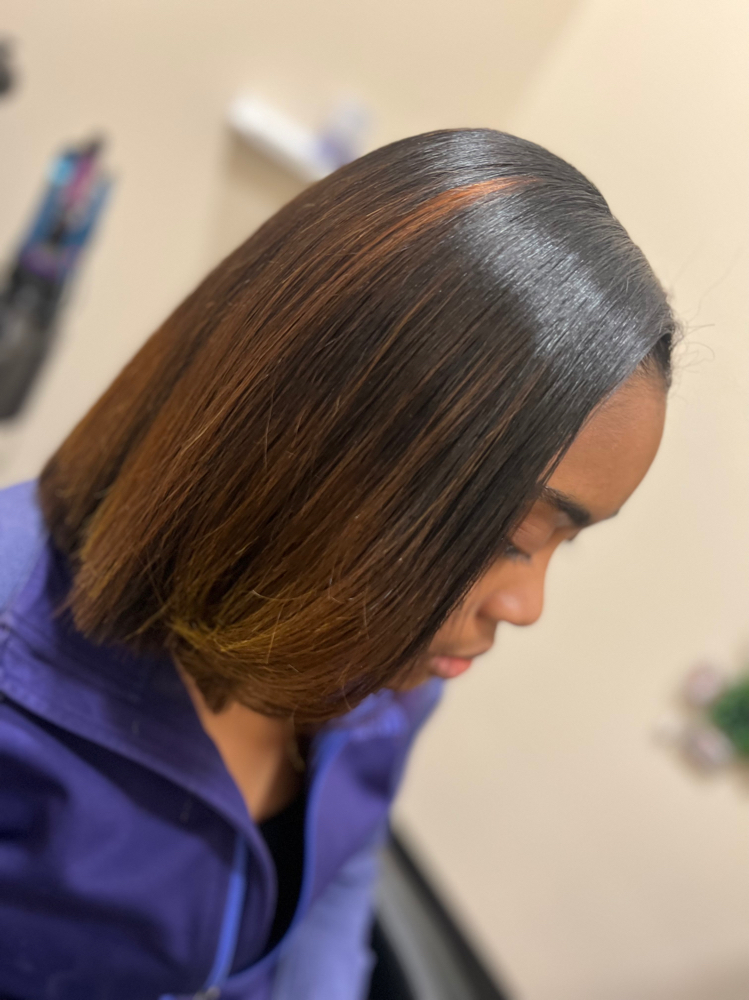 Silk Press or Color Application