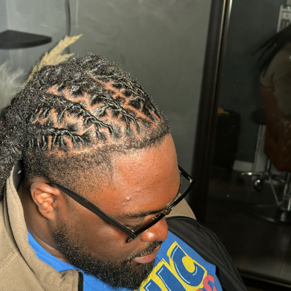 Retwists at Refined hair studio in Lexington, KY