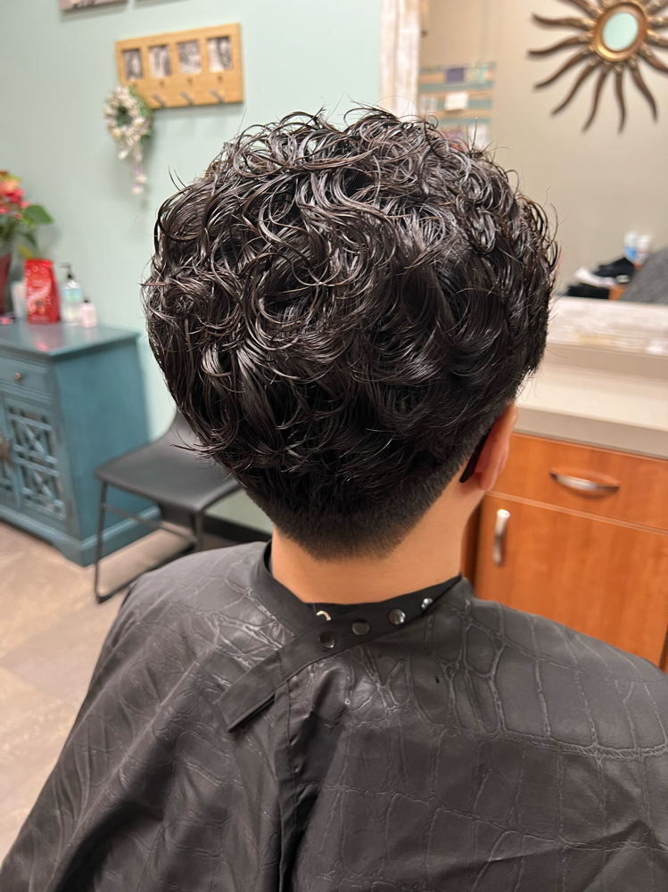 Perm Mens Hair