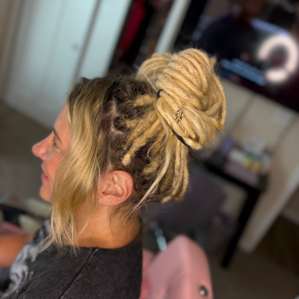 Human Loc Extensions Install at Knot Your Average By Sno in Shawano, WI