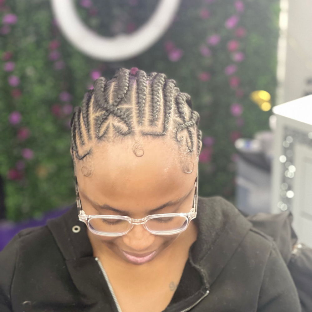 Medium Tribal Braids at Audacity beauty parlor in Reno, NV