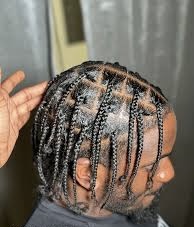 Mens Box Braids (regular) at Nays Beauty Parlor in Warrensbug, MO