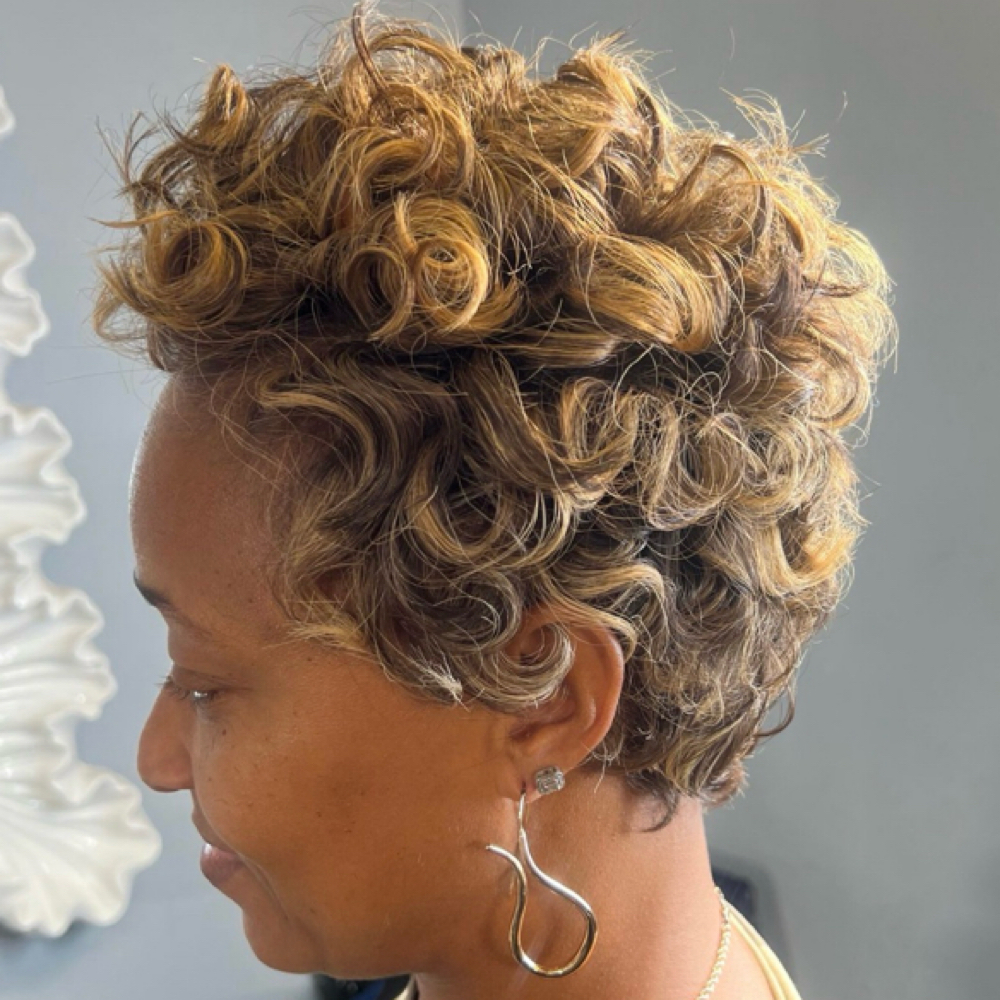 Pixie Relaxer Touch Up Full Service