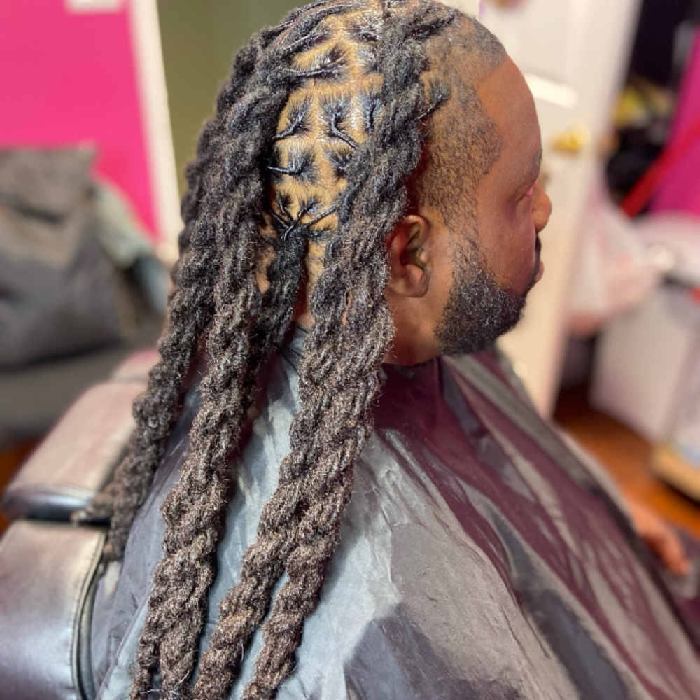 Loc Retwist With Ropes/large Plaits at Styled By Tish in Chicago, IL