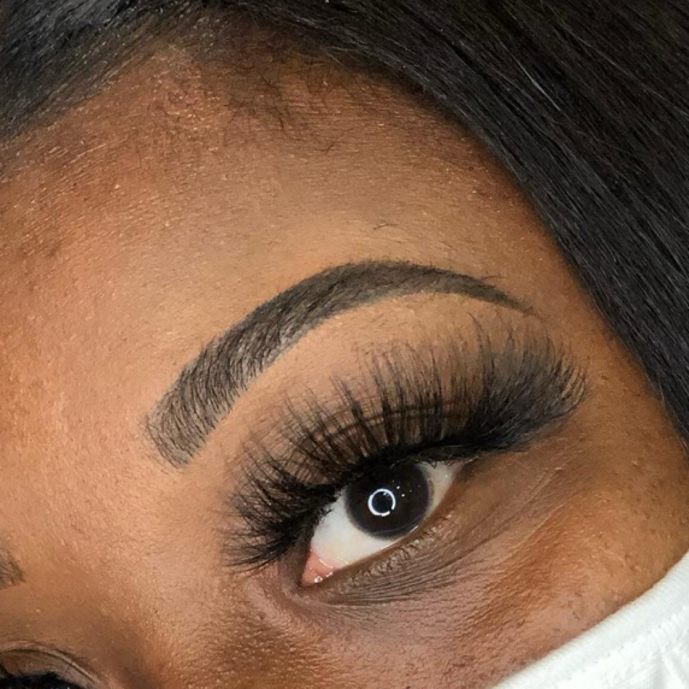 Brow Sculpt & Strip lashes at Beyouteeful Obsession Makeup & Beauty Bar in Tuscaloosa, AL