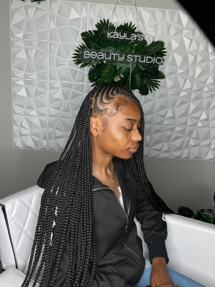 smedium (lemonade) fulani braids