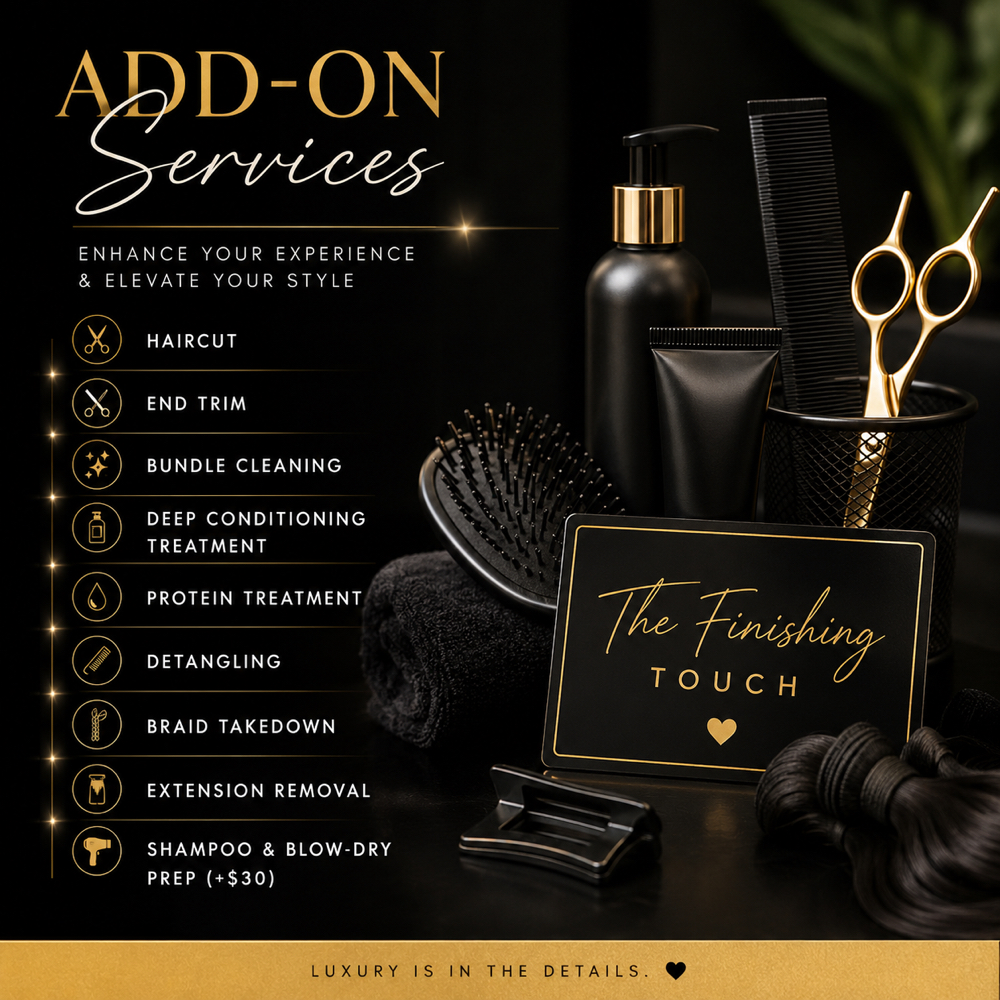 Add On Services at THE BEAUTY COLLECTIVE STUDIO in Duncanville, TX