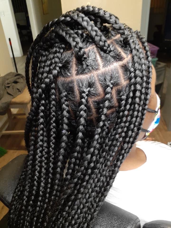 Large Knotless Braids