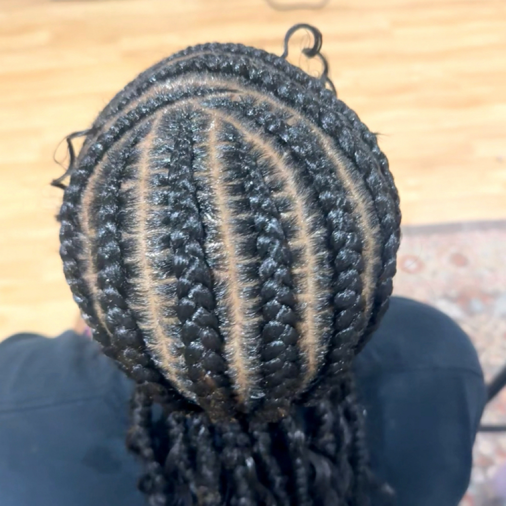 Up To 7 Feed In Braids at Mane In The Mirror Salon in Charlotte, NC