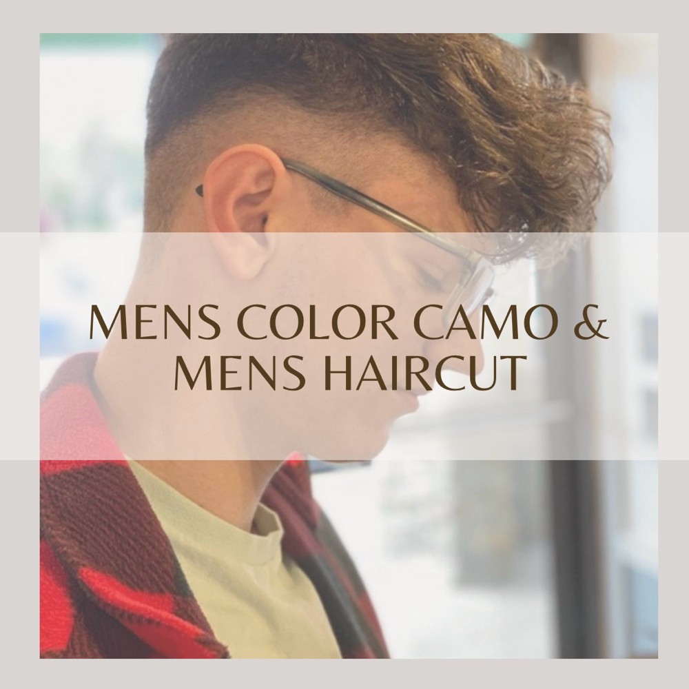 Color Camo & Mens Haircut