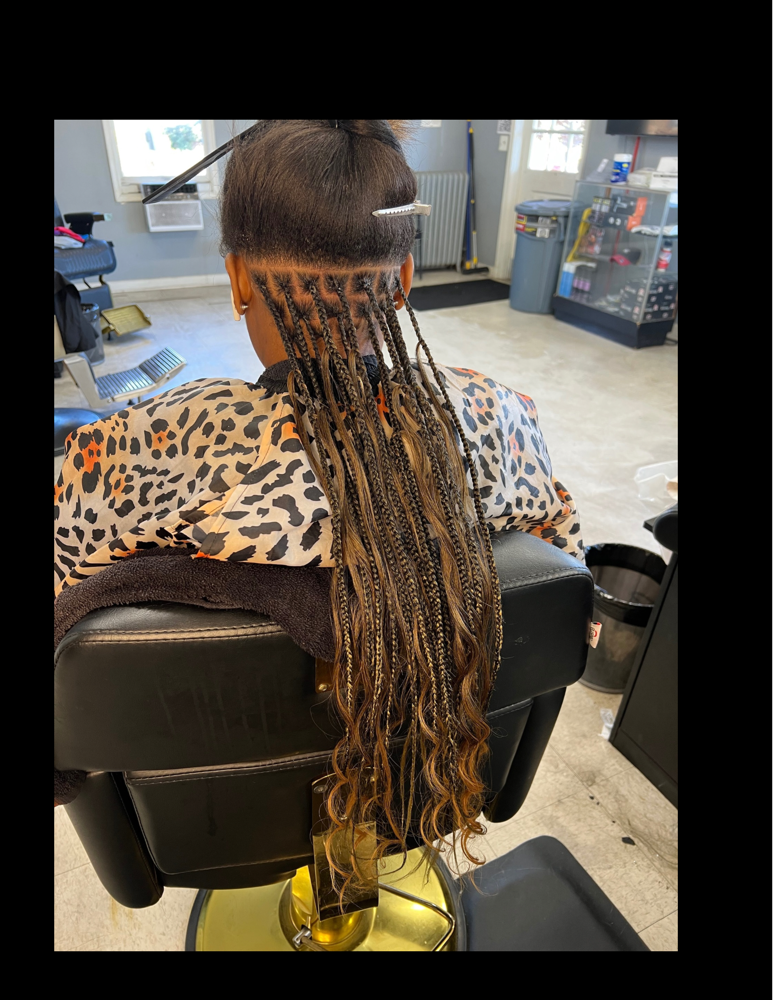Small Boho Knotless W/ Human Hair