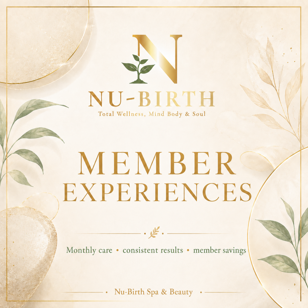 Reset Member Experience at Nu-Birth Spa and Beauty in Clinton, NC