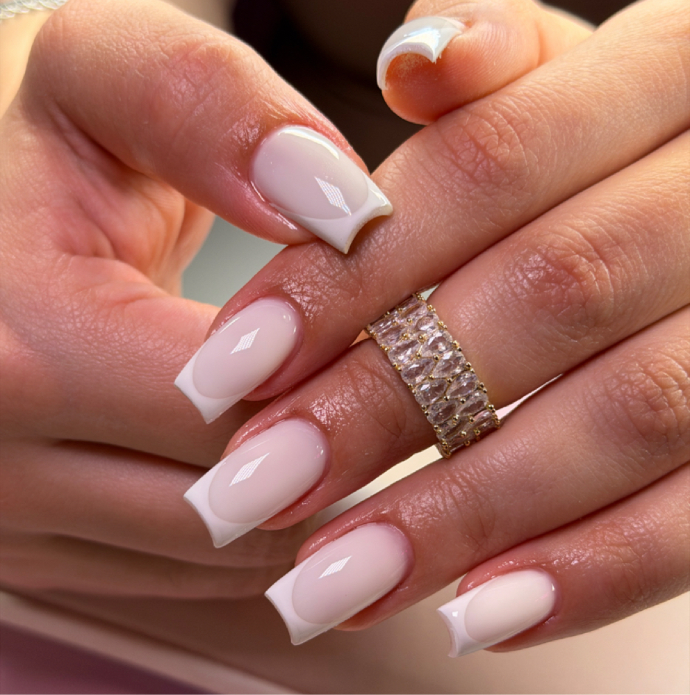 Russian Hard Gel Manicure at Luxury Nails by Des in Montebello, CA