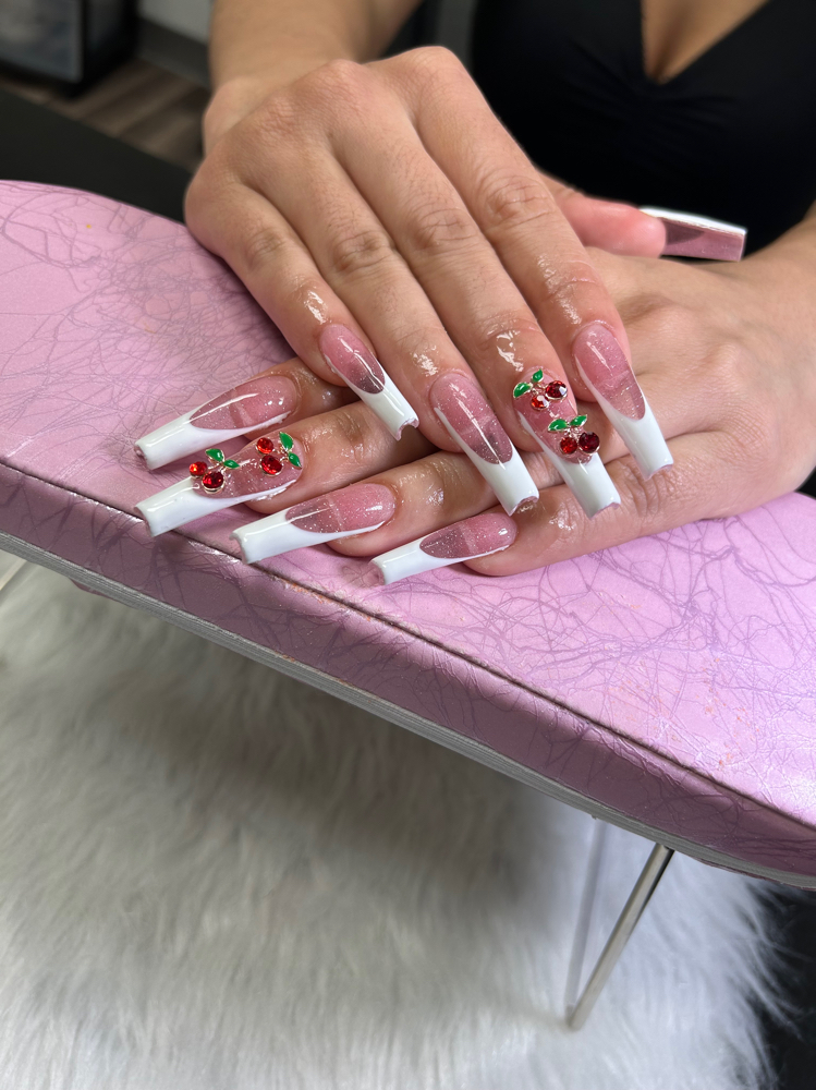 Long Acrylic French Fullset