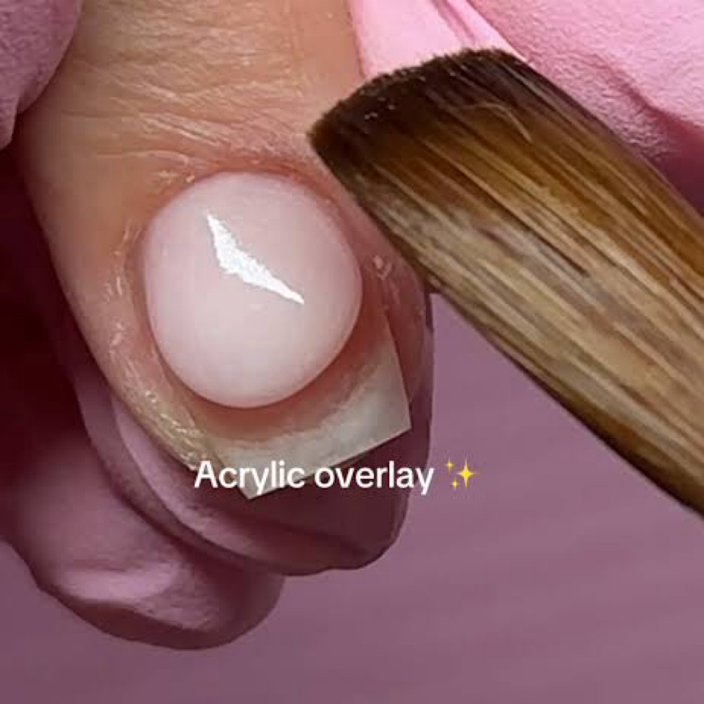 Acrylic Overlay at Sunset Nail Bar in Hayes, VA