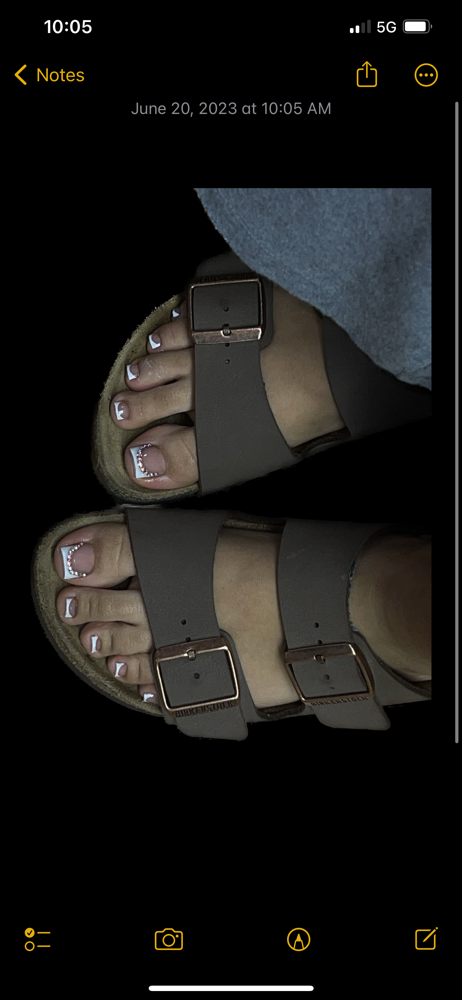 Acrylic Toes (french Tip)