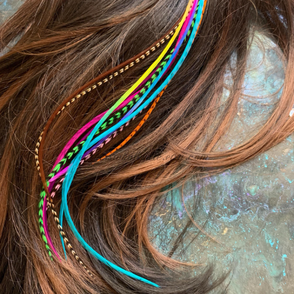 Synthetic Feather Hair Extensions at Hair by Ping in Frederick, MD