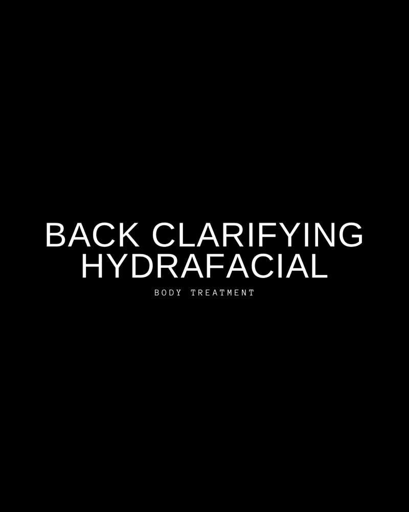 Back Clarifying HydraFacial