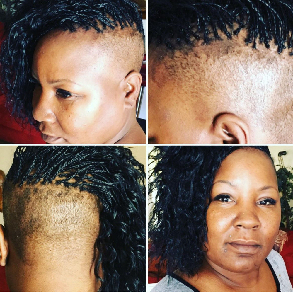 Micro Single Braids at BlaqueGerl Hair DeSigns in Mountain House, CA