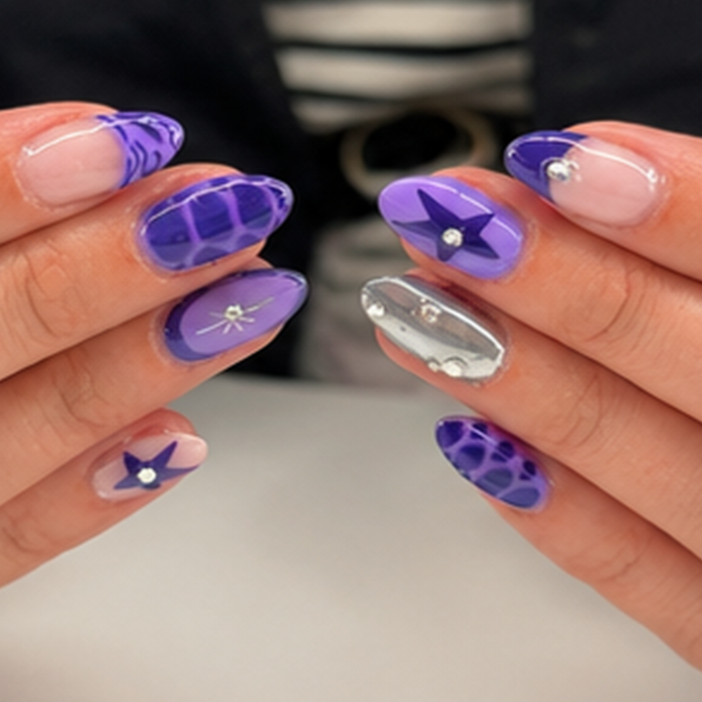 Structure Gel Mani (With Design) at Clawz By Ally in Cumberland, MD