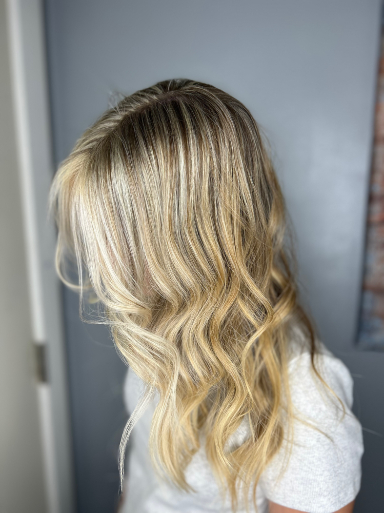 Full head of highlights