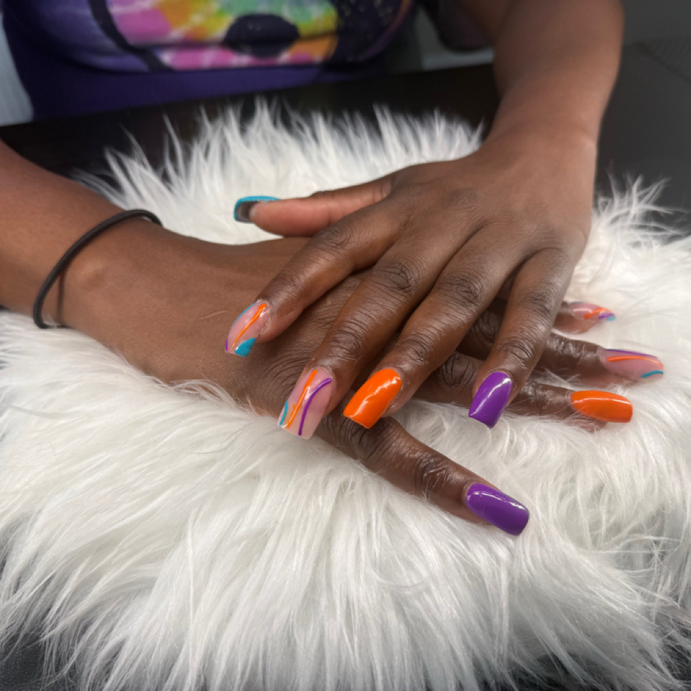Medium Nail Fill-in Services at Kats Nailz in Asheville, NC