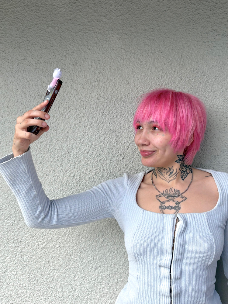 Vivid Color (one) at Thee Mad Hairdresser in Fresno, CA