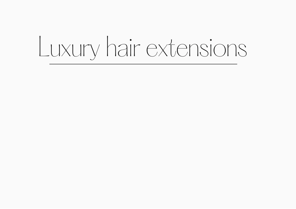 Luxury hair extensions maintance