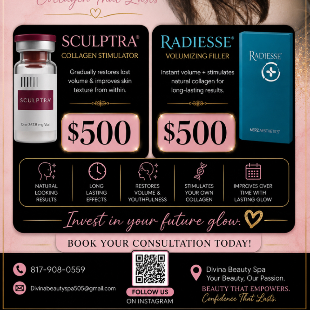 Sculptra Or Radiesse at Divina Beauty Spa & Aesthetics in White Settlement, TX