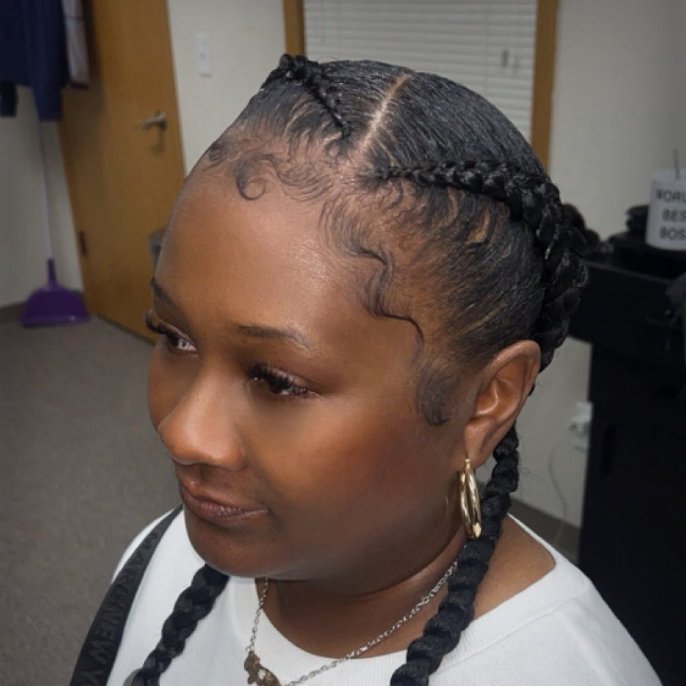 2 Cornrows at DeeplyRootedSalon in Iowa City, IA