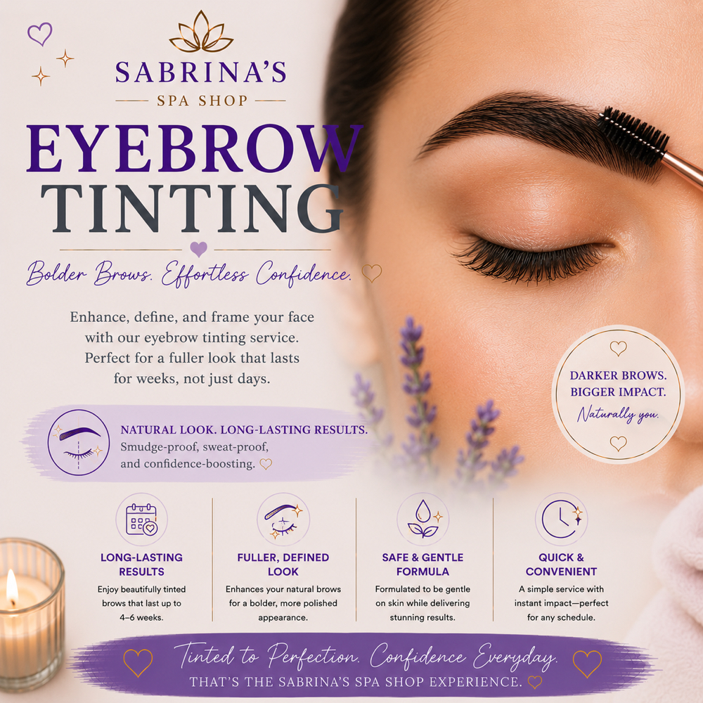 Eyebrow Tint at Sabrina’s Spa Shop in Spring Hill, FL