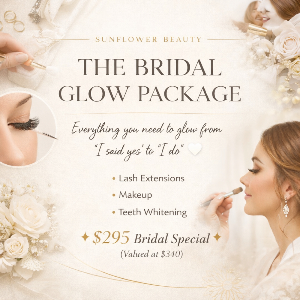 The Bridal Glow Package at Sunflower Beauty in Whitney, TX