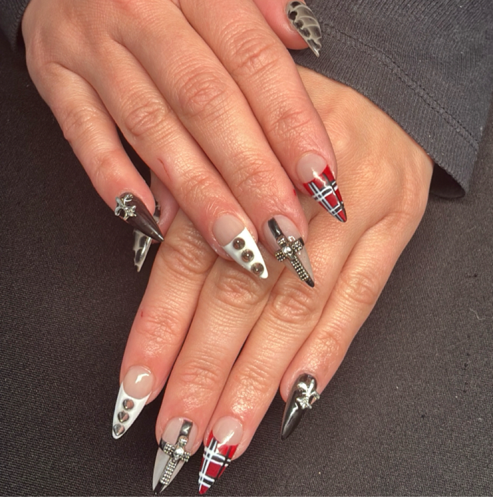 Tier 4: Maximalist Nail Art at Tangles Salon LLC in North Providence, RI