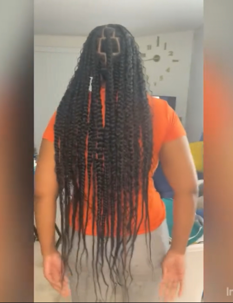 Large Knotless or Box Braids