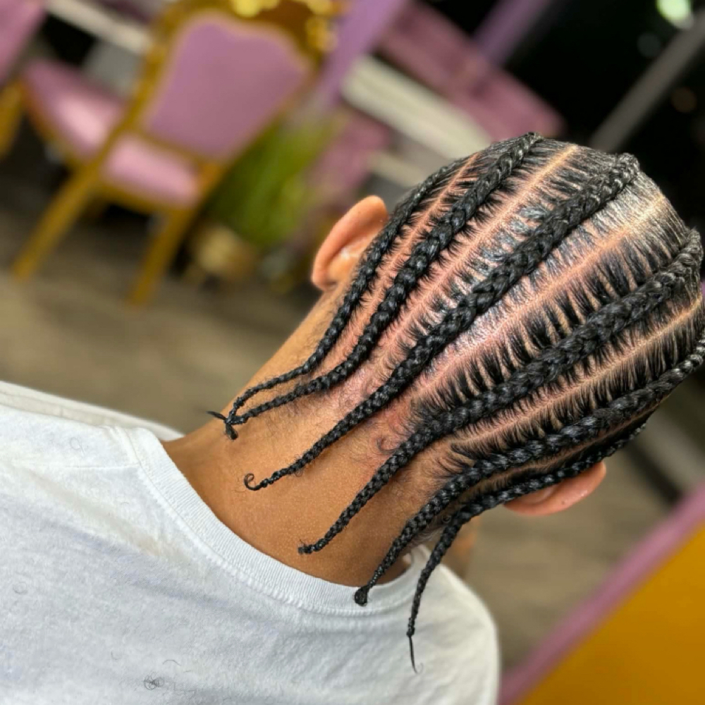 The Natural Crown Braids at The Hustlers Palace Salon in Whitehall, OH