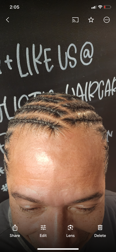 Medium Design Cornrows On Natural H