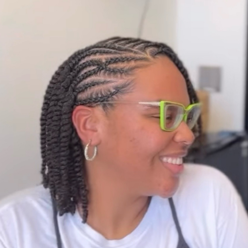 Half Design W/ Half Two Strand at Tarionna beauty in Greenville, SC